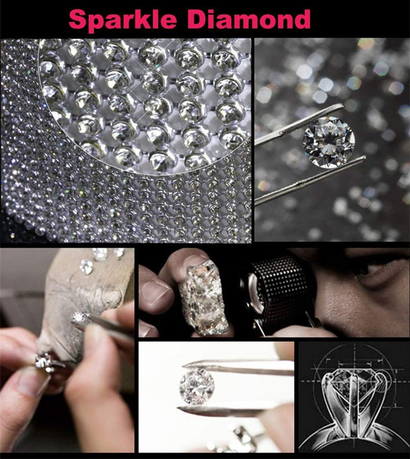 EGBANG Bling Bling Auto Shift Gear Cover  Luster Crystal Car Knob Gear Stick Protector Diamond Car Decor Accessories for Women 5.11 * 3.54 inch - Image 4